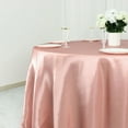 thumbnail image 3 of BalsaCircle 132 in Dusty Rose Satin Round Tablecloth Wedding Party Events Reception Catering Decorations Supplies, 3 of 7