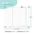 thumbnail image 2 of Regalo Easy Step Baby Safety Gate, Fits 29-38.5", White, 2 of 11