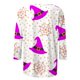 thumbnail image 4 of Fiudx Camisetas para Mujer Camiseta Estampada de Halloween a La Moda para Mujer, Blusa de Mangas 3/4, Tops Informales con Cuello Redondo, 4 of 5