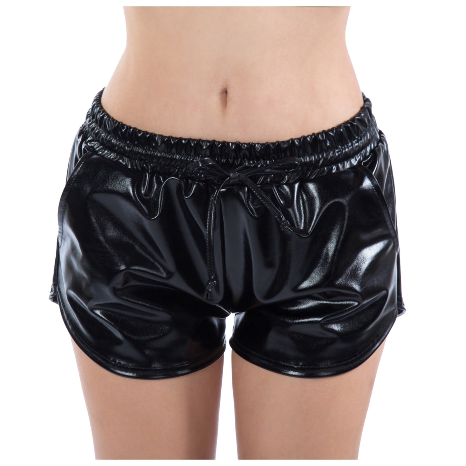 Black Shiny Shorts