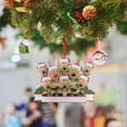 thumbnail image 4 of Falleo Clearance Personalized Deer Christmas Ornaments Family Of 2 3 4 5 6 7 Custom Name Holiday Ornament Christmas Tree Hanging Ornament Customized Christmas Decoration Gifts( F2, 4 of 8