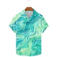 thumbnail image 2 of VBTAPA Mens Funky Hawaiian Shirt Tie Dye Print Casual Summer Shirts Short Sleeve Button Down Beach Shirt Lightweight Holiday Party Shirts Prime Sales Today Multicolor S, 2 of 5