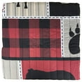 thumbnail image 3 of Virah Bella Lodge Life Moose Patchwork Rustic Quilt & Sham Set, Twin Bed 2 Piece, 3 of 4