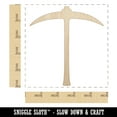 thumbnail image 2 of Pick Axe Mining Tool Wood Shape Unfinished Piece Cutout Craft DIY Projects - 4.70 Inch Size - 1/8 Inch Thick, 2 of 7
