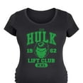 thumbnail image 3 of Marvel Hulk - Lift Club - Maternity Scoop Neck Graphic T-Shirt, 3 of 5