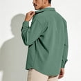 Meltox Men's Corduroy Shirt Long Sleeve Button Down Casual Shacket ...