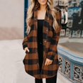 thumbnail image 2 of BLOCLOALO Long Sleeve Cardigan for Women Button Up Sweaters New Long Sleeve Plaid Print Button Open Front Long Cardigan Outerwear Collared Shirts Dress Cardigan Dress Cover Up Cardigan Yellow Xl, 2 of 4