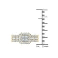 thumbnail image 4 of 1-1/4 Carat T.W. Diamond Single Halo Cluster Two-Band 14kt Yellow Gold Engagement Ring Set, 4 of 5