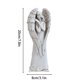 thumbnail image 3 of Estatua de ángel rezando a prueba de viento de gran capacidad, estatua de resina de ángel blanco pequeño, escultura conmemorativa de ángel para jardín familiar, 3 of 5