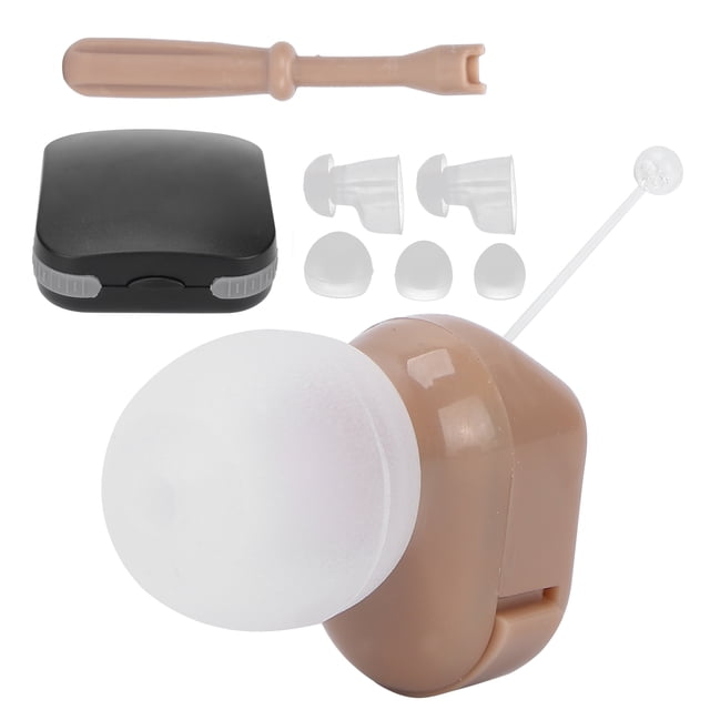 Mini amplificador de sonido de oído inalámbrico de silicona suave para personas mayores.