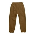 thumbnail image 7 of Efsteb Cargo Pants Girl High Waisted Drawstring Waisted Solid Color Jogger Pants Athletic Teen Girls Cargo Pant Sweatpants (Brown,4 Years), 7 of 7