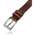 thumbnail image 3 of Marino’s Men Genuine Leather Dress Belt with Single Prong Buckle, Burnt Umber, 3 of 7