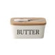 thumbnail image 1 of Caja de sellado de mantequilla nórdica Contenedor de almacenamiento de queso de mantequilla de madera de cerámica (B) Ehuebsd Libre de BPA, 1 of 6