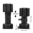 thumbnail image 2 of STRANDCHIC 4pcs Black Adjustable Furniture Feet for Office Chairs and Sofas, PP Support Legs, 2 of 6