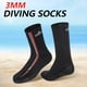 thumbnail image 3 of Greeniant DiveSail 3 mm Calcetines de arena femeninos Mantener el calentamiento Botines de surf Accesorio deportivo acuático Traje de neopreno Zapatos Deportes acuáticos 【M】 Greeniant OD003277-02, 3 of 6