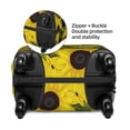 thumbnail image 4 of Balery Sunflowers In Vintage Luggage Cover Protector, Scratch And Dirt Resistant, Fits 18-32 Inch Luggage(excluding luggage) - Small, 4 of 9