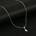 thumbnail image 2 of Personalized All-match Stainless Steel Lightning Pendant Necklace, 2 of 2