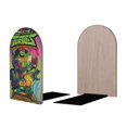 thumbnail image 2 of Las Tortugas Ninja Sujetalibros decorativos temáticos, tope para estantería con base antideslizante, uso dual para hogar y oficina - 2 piezas, 2 of 6