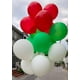 thumbnail image 5 of Juego de 100 globos JODIDI, látex rojo, verde y blanco, 12 pulgadas, 5 of 5