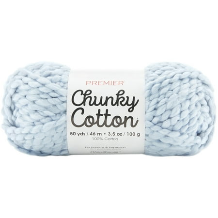UPC: 0840166812907 | Premier Chunky Cotton Yarn-Sky Blue
