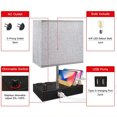 thumbnail image 3 of Luz De Mesa Multifuncional Luz De Noche Lámpara De Lectura De Cabecera Con Atenuación Continua Con Pantalla De Tela 2 Puertos Usb 2 Salidas De Ca De Estar Oficina Minnieouse HA018365-00, 3 of 7