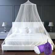 Htovila Mosquito Net Bed Canopy, Quick Easy Installation for Single to Queen Size, Curtain Netting with Entry, Storage Bag