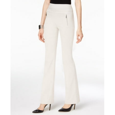 INC International Concepts Women's Zip-Pocket Wide-Leg Regular Fit Pants Size 10