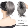 thumbnail image 2 of Extensions de Cheveux en Queue de Cheval avec Pince à Griffes Synthétiques Chignon Droit, 2 of 7