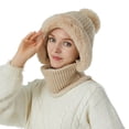 thumbnail image 1 of Womens Hat Neck Kit Fashion Simple And Versatile Knit Hat Womens Warm Ear Protection, 1 of 4