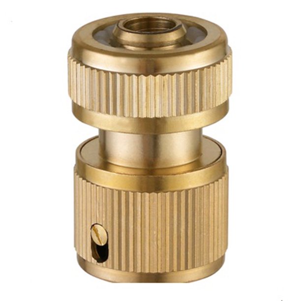4 Point Brass Hose Faucet Connector Quick Connect PVC Garden Hose and