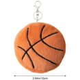 thumbnail image 3 of Jiibva Plush Sport Ball Keychain, Plush Basketball Football Keyring for Sport Lover Purse Bag Charms Pendant Keychain for Men Women, 3 of 7