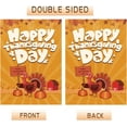 thumbnail image 3 of Seasonal Garden Flags 12.5x18 Double Sided Linen Decor for Thanksgiving, Fall Garden Flags for Outside, Holiday Yard Outdoor Decoration - Turkey02, 3 of 6