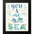 thumbnail image 2 of Aiken, Jess 15x18 Black Modern Framed Museum Art Print Titled - Coastal Words II, 2 of 5