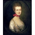 thumbnail image 2 of Gainsborough, Thomas 12x14 Gold Ornate Wood Framed with Double Matting Museum Art Print Titled - Portrait of Miss Boone, 2 of 4