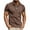 Khaki, variant on Kaemgyyd Golf Shirts for Men Fashion Color Block Stretch Work Tee Casual Button Collar Short Sleeve Summer Clothes