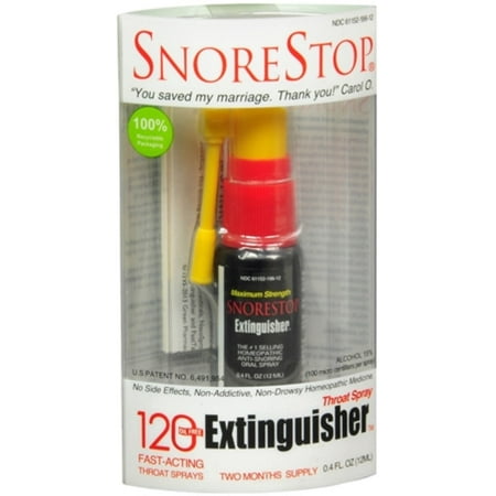 Anti Snore Spray - Green Pharmacy SnoreStop Extinguisher Anti-Snoring Oral Spray, 120 ea