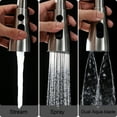 thumbnail image 6 of Kitchen Faucet Pull Down Sprayer Head Replacement 3 Functions with 15 Adapters Brushed Nickel, 6 of 8