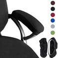 thumbnail image 1 of Melaluxe 2 Pieces Polyester Removable Office Chair Armrest Covers Arm Rest Slipcovers (Black), 1 of 4