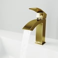 thumbnail image 3 of VIGO Satro Single Handle Single-Hole Bathroom Faucet in Matte Brushed Gold, 3 of 12