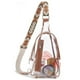 thumbnail image 1 of Bolso bandolera transparente aprobado por el estadio para mujer con correa de hombro ancha, bolso bandolera transparente de PVC, bolso de pecho pequeño con correa ajustable, 1 of 6