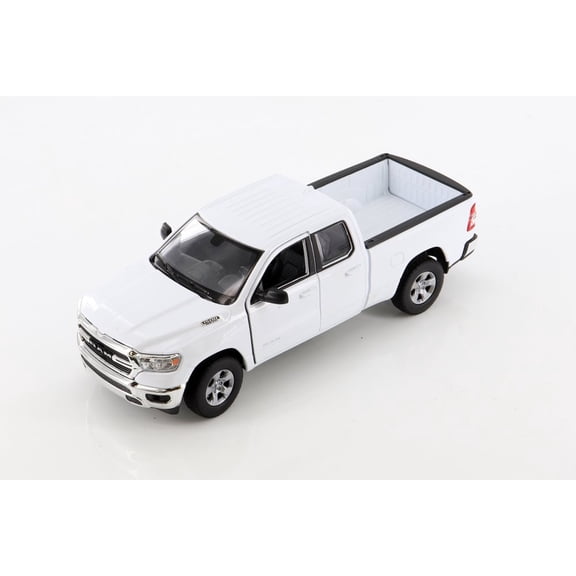 2019 Dodge Ram 1500 Pickup, White - Welly 24104/4D - 1/27 scale Diecast Model Toy Car