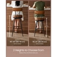 thumbnail image 4 of Taburetes de bar de la colección VASAGLE EKHO, juego de 2 unidades, color marrón caramelo, 4 of 9