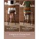 thumbnail image 4 of Taburetes de bar de la colección VASAGLE EKHO, juego de 2 unidades, color marrón caramelo, 4 of 9