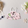 thumbnail image 2 of Baby Outfits For Girls Western Style Cartoon Pattern Printed Camisole Top And Shorts Two Pieces Set Girls' Clothing Sets Pink 2 Years-3 Years, 2 of 7