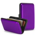 thumbnail image 2 of Deago Men Women RFID Blocking Credit Card Holder Pocket Purse Case Security Wallet (Purple), 2 of 10