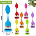 thumbnail image 2 of 7 Pack Silicone Tea Infuser, Cute Loose Leaf Tea Steeper, Fine Mesh Te, 2 of 5