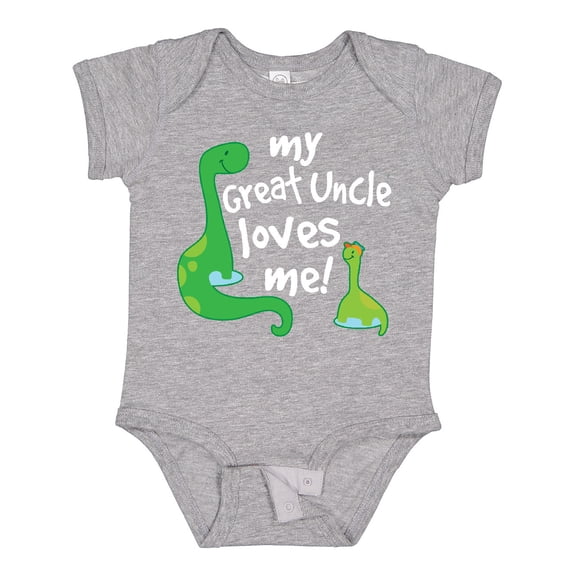 Inktastic My Great Uncle Loves Me Dinosaur Boys Baby Bodysuit