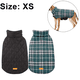 thumbnail image 2 of Chaquetas para perros, abrigos impermeables, resistentes al viento y para clima frío, ropa para perros, suéteres reversibles a cuadros estilo británico., 2 of 7