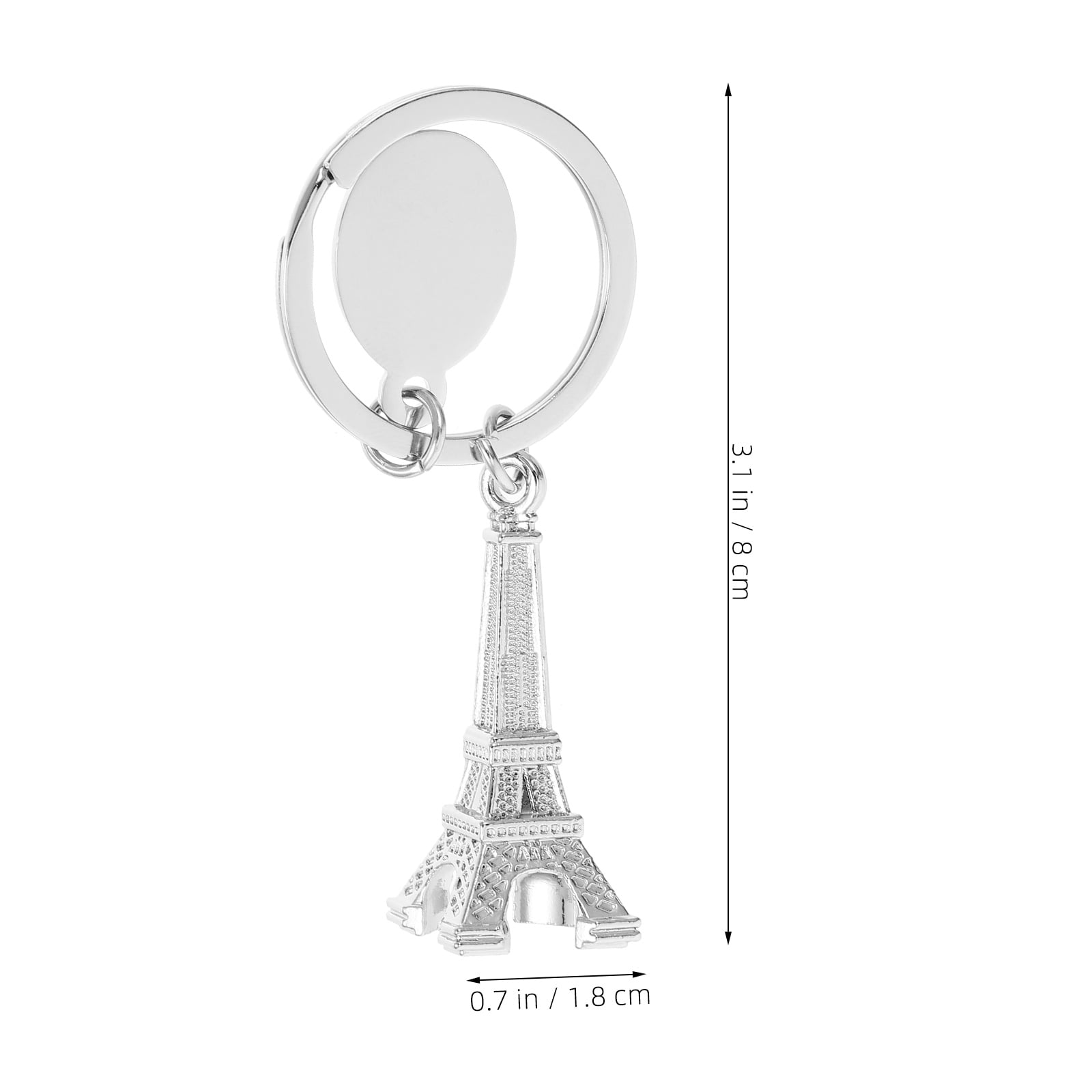 UPOUART 6PCS Eiffel Tower Key Chain Bag Pendant Key Chain Eiffel Tower Keychains Souvenir