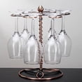thumbnail image 1 of Travelwant Wine Glass Rack, Countertop Wine Glass Holder, Elegant Freestanding Tabletop Stemware Storage Rack/Wine Glass Stand Racks Holder with 6 Hooks, 1 of 7
